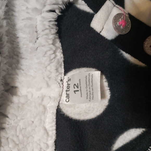 12m Carter's fleece pullover - Picture 2 of 2